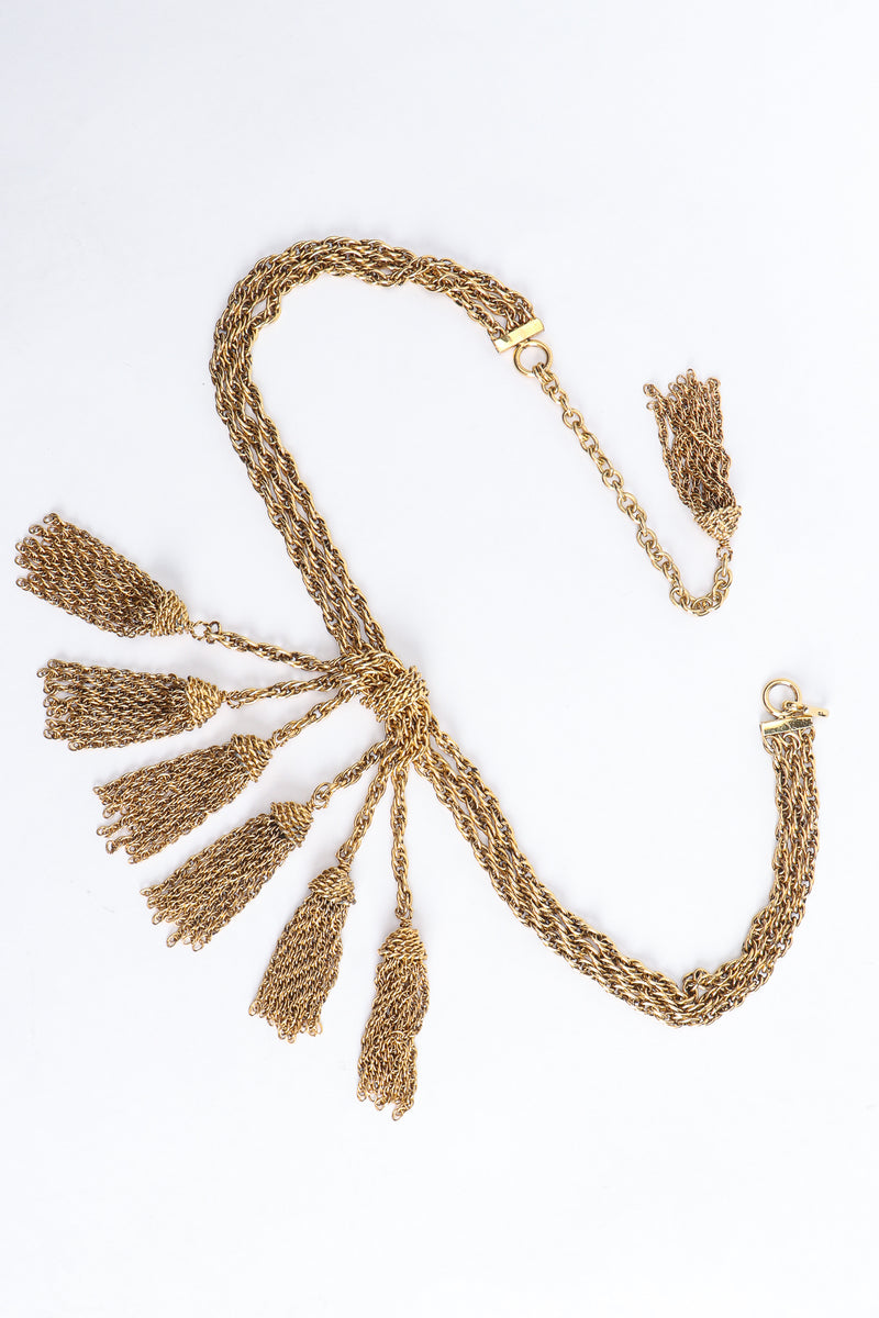 Vintage Moschino Gold Tassel Chain Belt Necklace – Recess