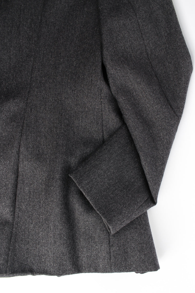 Vintage Moschino Face Expressions Acorn Wool Jacket back sleeve/hem @ Recess LA