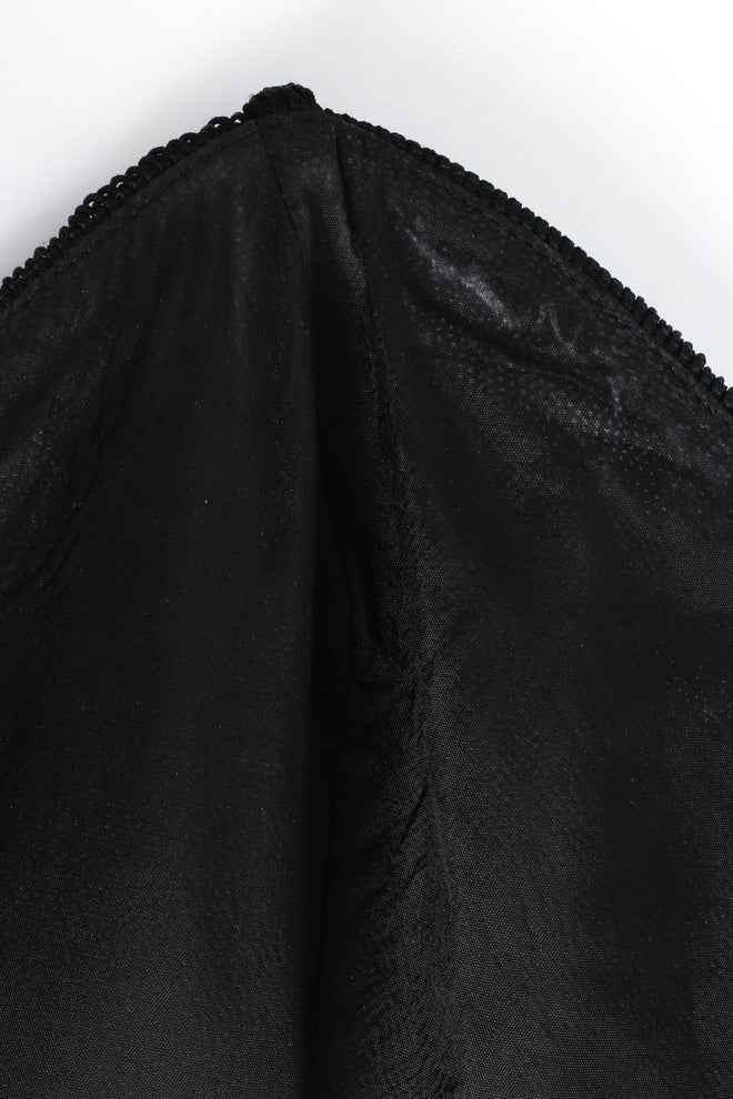 Vintage Moschino 1990s Couture Fringe Flapper Dress white marks bust lining @ Recess LA