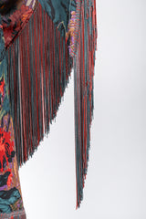 Recess Los Angeles Vintage Mr. Blackwell Floral Fringe Dress Piano Shawl & Scarf 3-pc Set Missoni