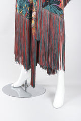 Recess Los Angeles Vintage Mr. Blackwell Floral Fringe Dress Piano Shawl & Scarf 3-pc Set Missoni