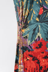 Recess Los Angeles Vintage Mr. Blackwell Floral Fringe Dress Piano Shawl & Scarf 3-pc Set Missoni
