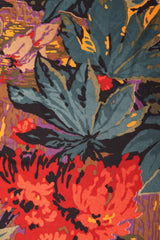Recess Los Angeles Vintage Mr. Blackwell Floral Fringe Dress Piano Shawl & Scarf 3-pc Set Missoni