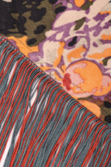 Recess Los Angeles Vintage Mr. Blackwell Floral Fringe Dress Piano Shawl & Scarf 3-pc Set Missoni