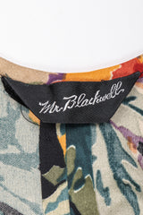 Recess Los Angeles Vintage Mr. Blackwell Floral Fringe Dress Piano Shawl & Scarf 3-pc Set Missoni