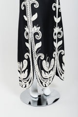 Vintage Mr. Blackwell Rhinestone & Bead Evening Gown Hem at Recess LA