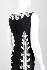 Vintage Mr. Blackwell Rhinestone & Bead Evening Gown Back at Recess LA
