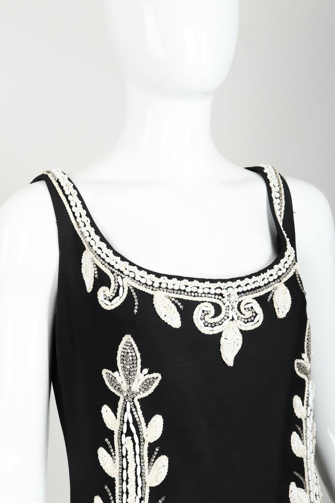Vintage Mr. Blackwell Rhinestone & Bead Evening Gown Bodice at Recess LA