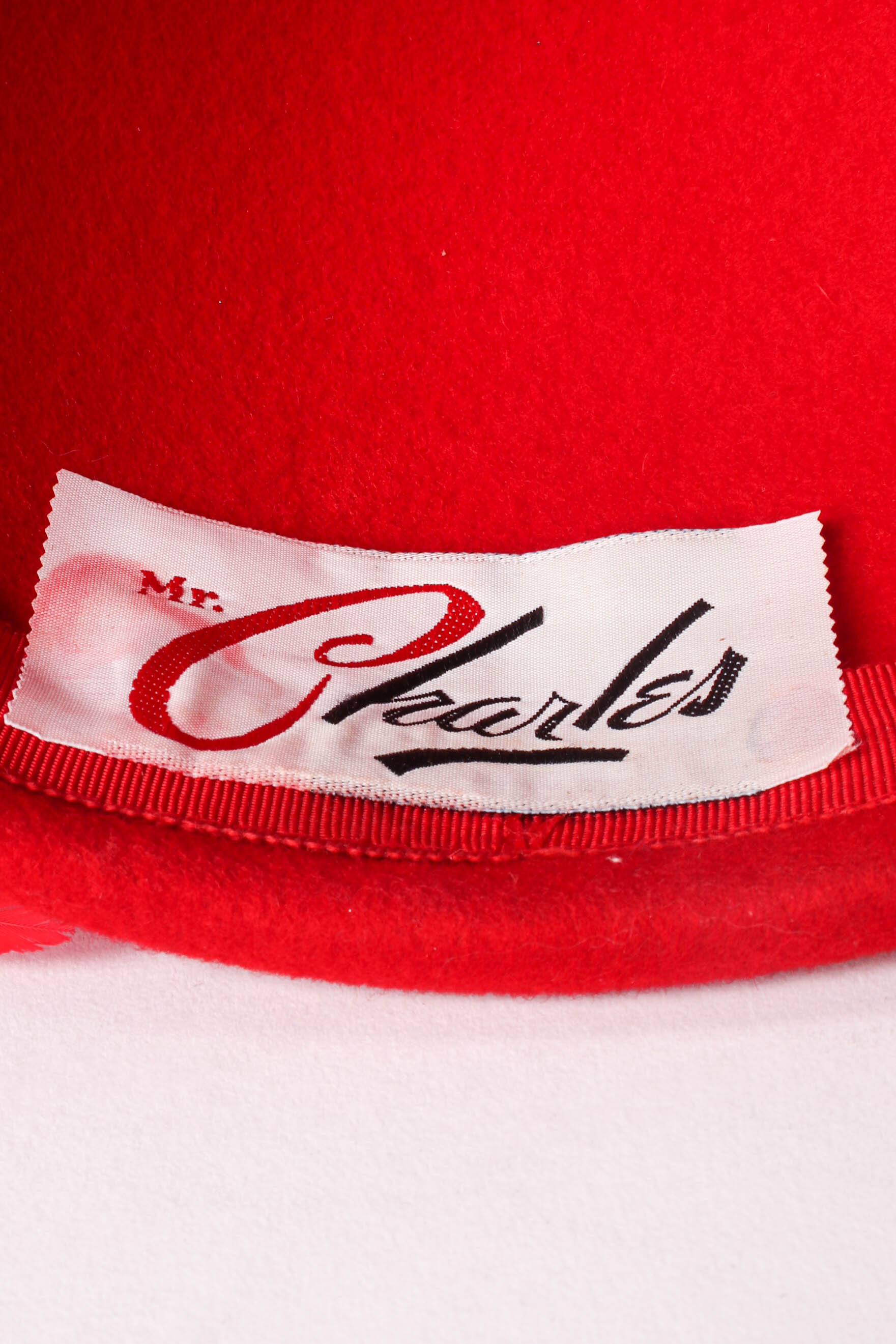 Vintage Mr. Charles Feather Feather Juliet Hat label at Recess Los Angeles