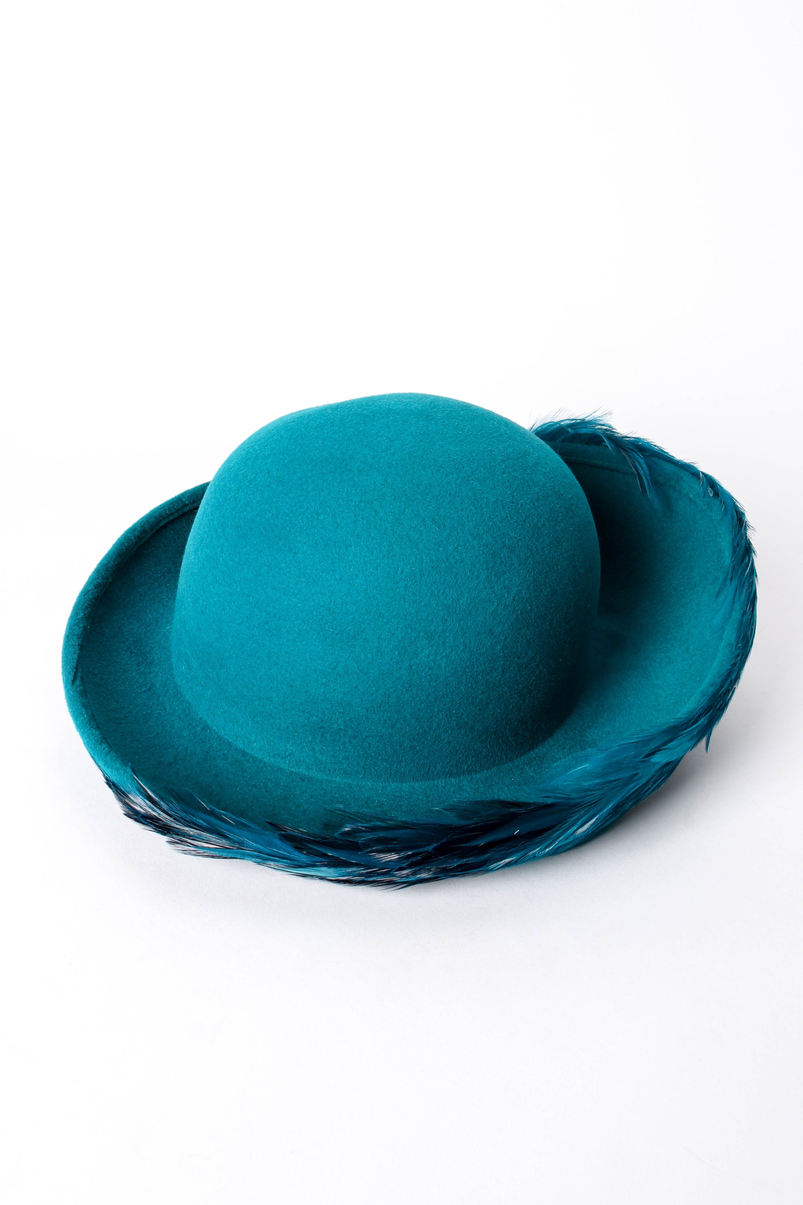 Vintage Mr. John Ombre Feather Bumper Hat back at Recess Los Angeles