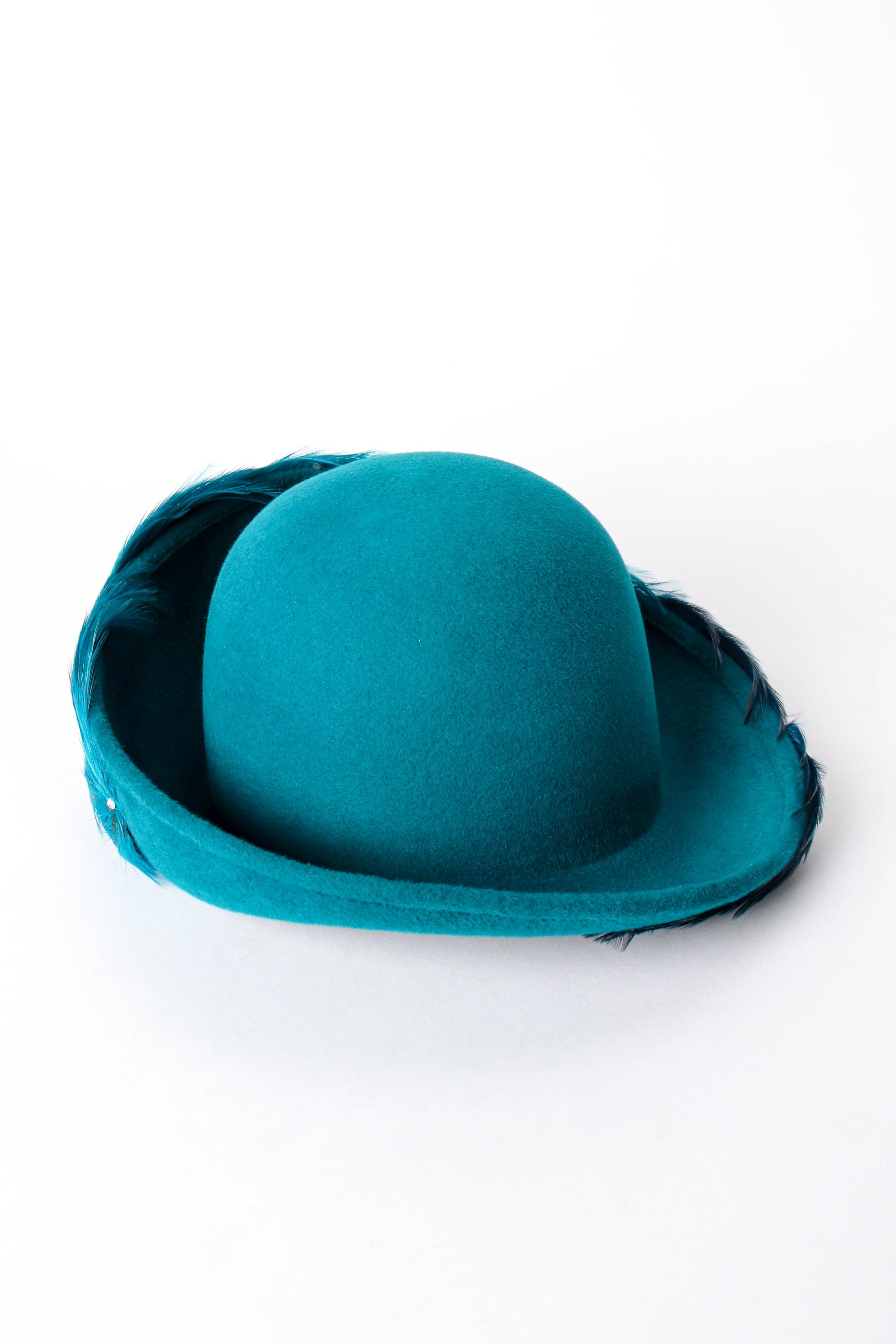 Vintage Mr. John Ombre Feather Bumper Hat back at Recess Los Angeles 