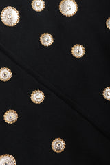 Recess Los Angeles Vintage Mr. Blackwell Gold Applique Shift Dress & Shawl Set