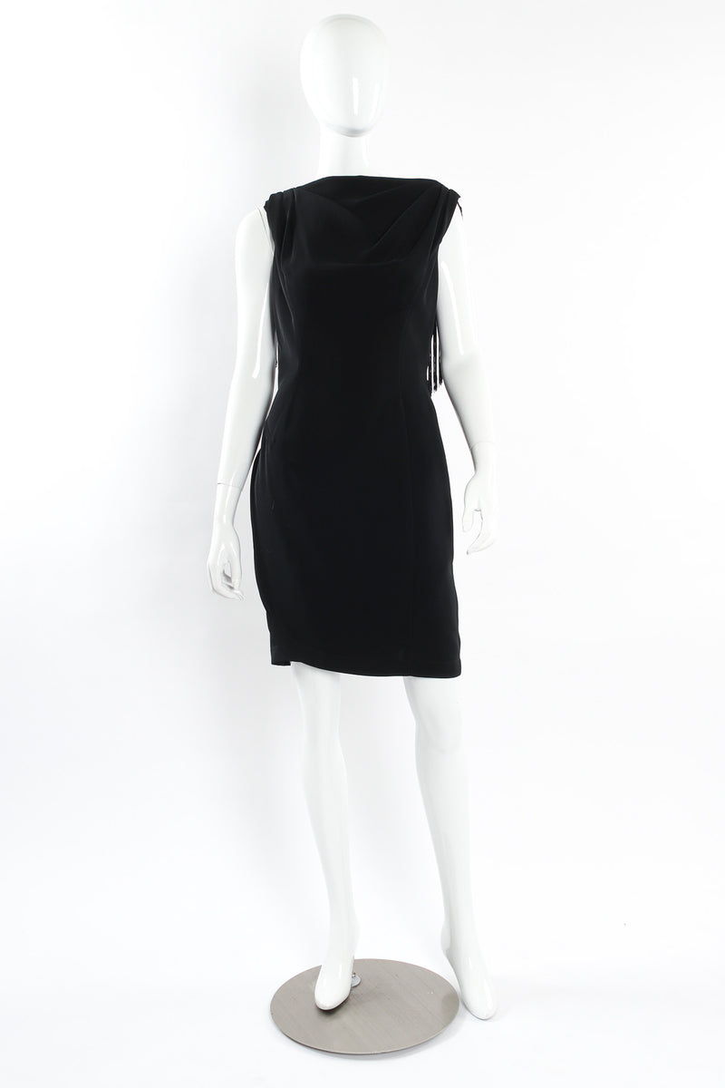 Vintage Thierry Mugler Gathered Fringe Cocktail Dress – Recess