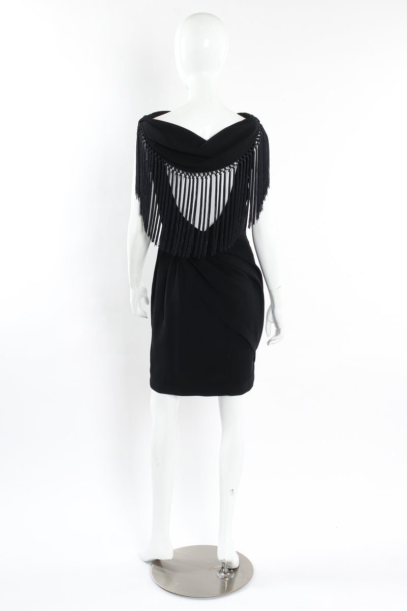 Vintage Thierry Mugler Gathered Fringe Cocktail Dress Recess Vintage Thierry Mugler Gathered Fringe Cocktail Dress Recess
