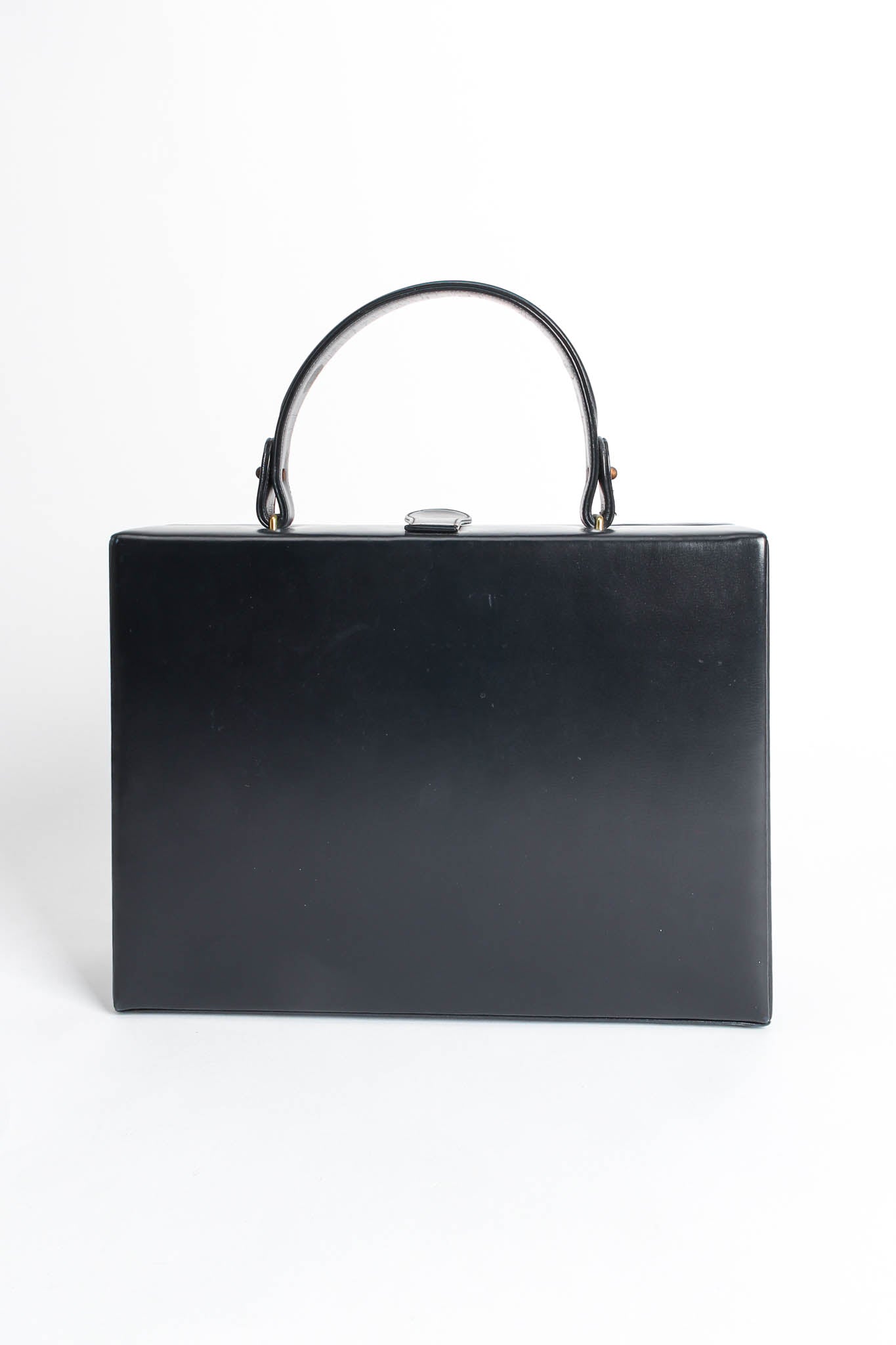 Vintage Berger Bags Art Tablet Leather Box Bag back @ Recess LA