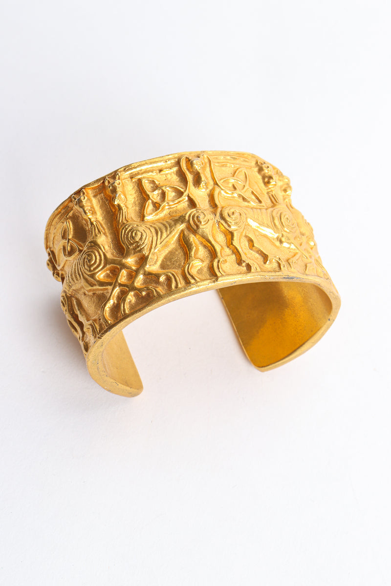 Vintage Metropolitan Museum of Art 1977 NMD Gold Xolo Dog Cuff Bracelet at Recess Los Angeles