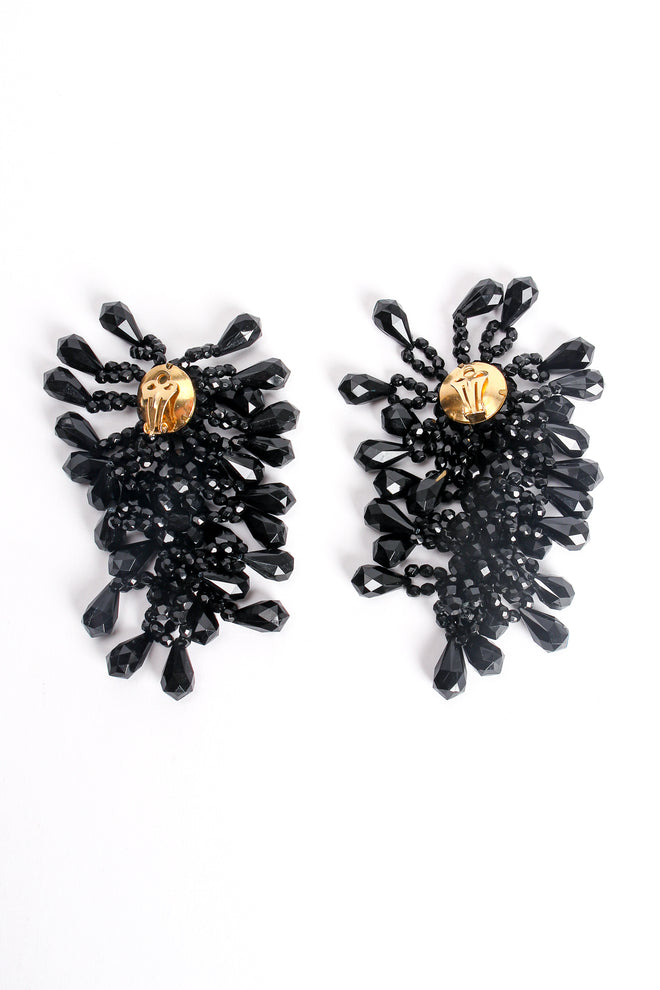 Vintage Long Bead Fringe Earrings Backside at Recess Los Angeles 
