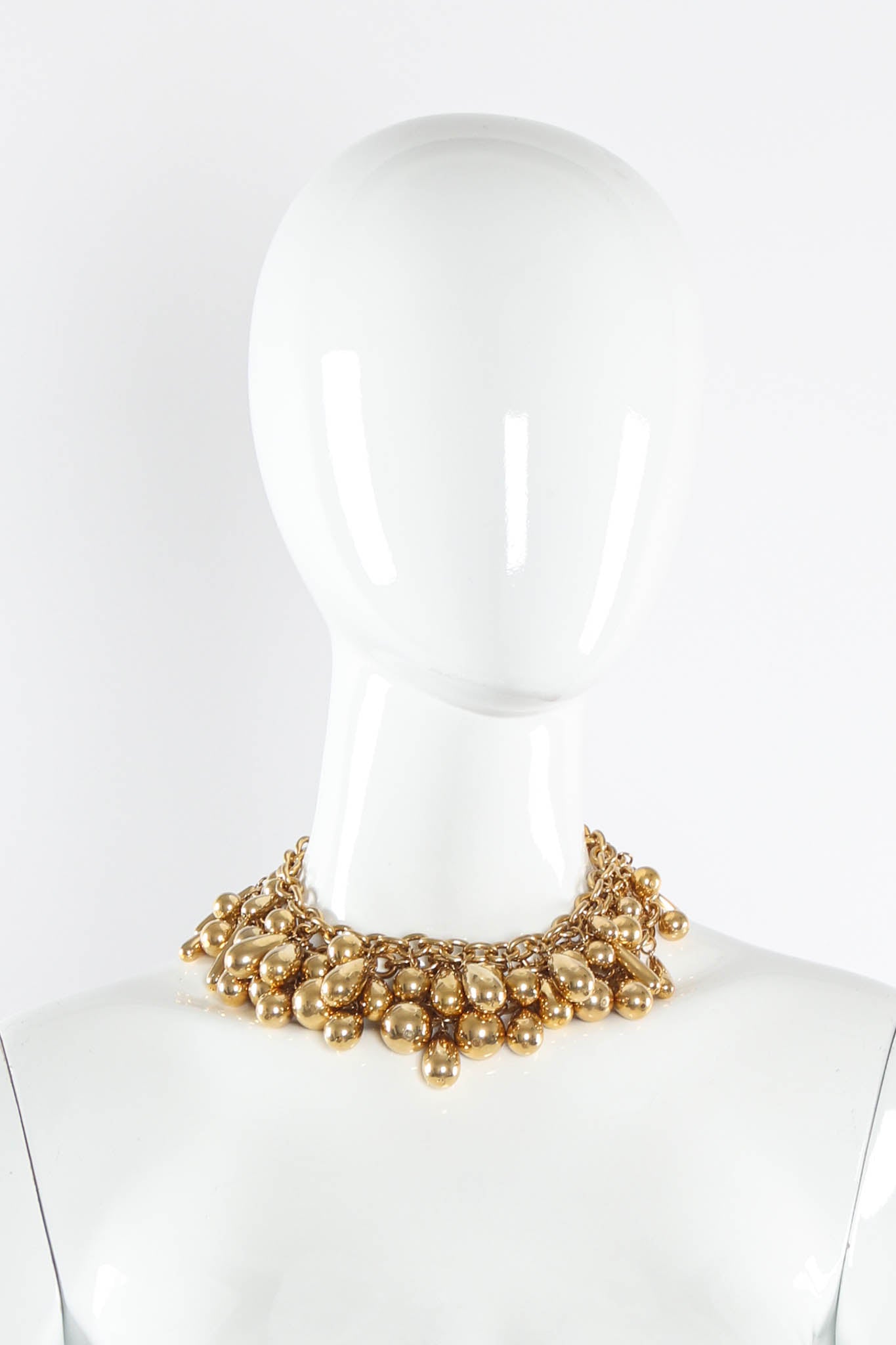 Vintage Chunky Tiered Bubble Choker Necklace on mannequin at Recess Los Angeles