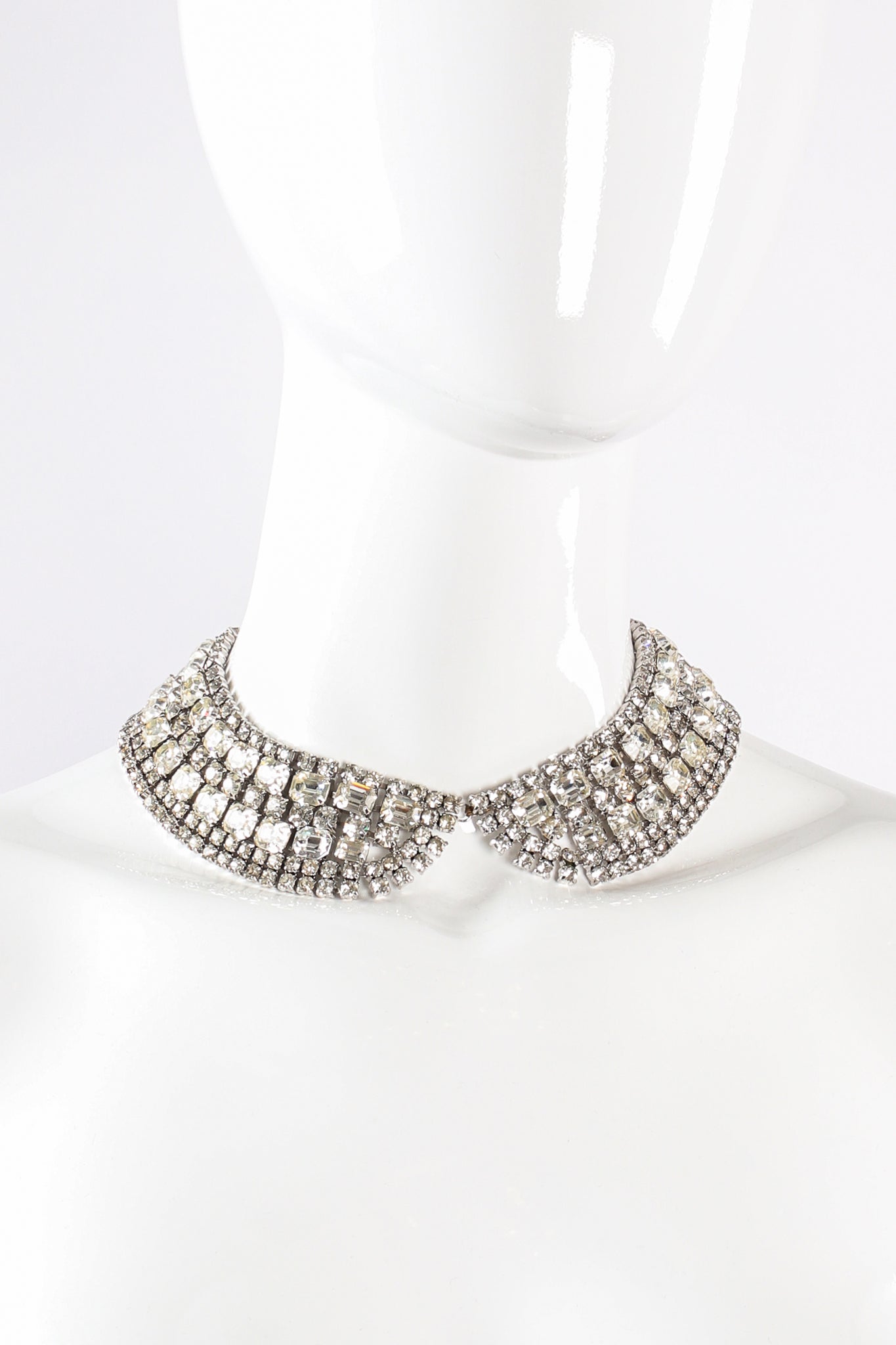 Crystal Peter Pan Collar Necklace on mannequin at Recess Los Angeles
