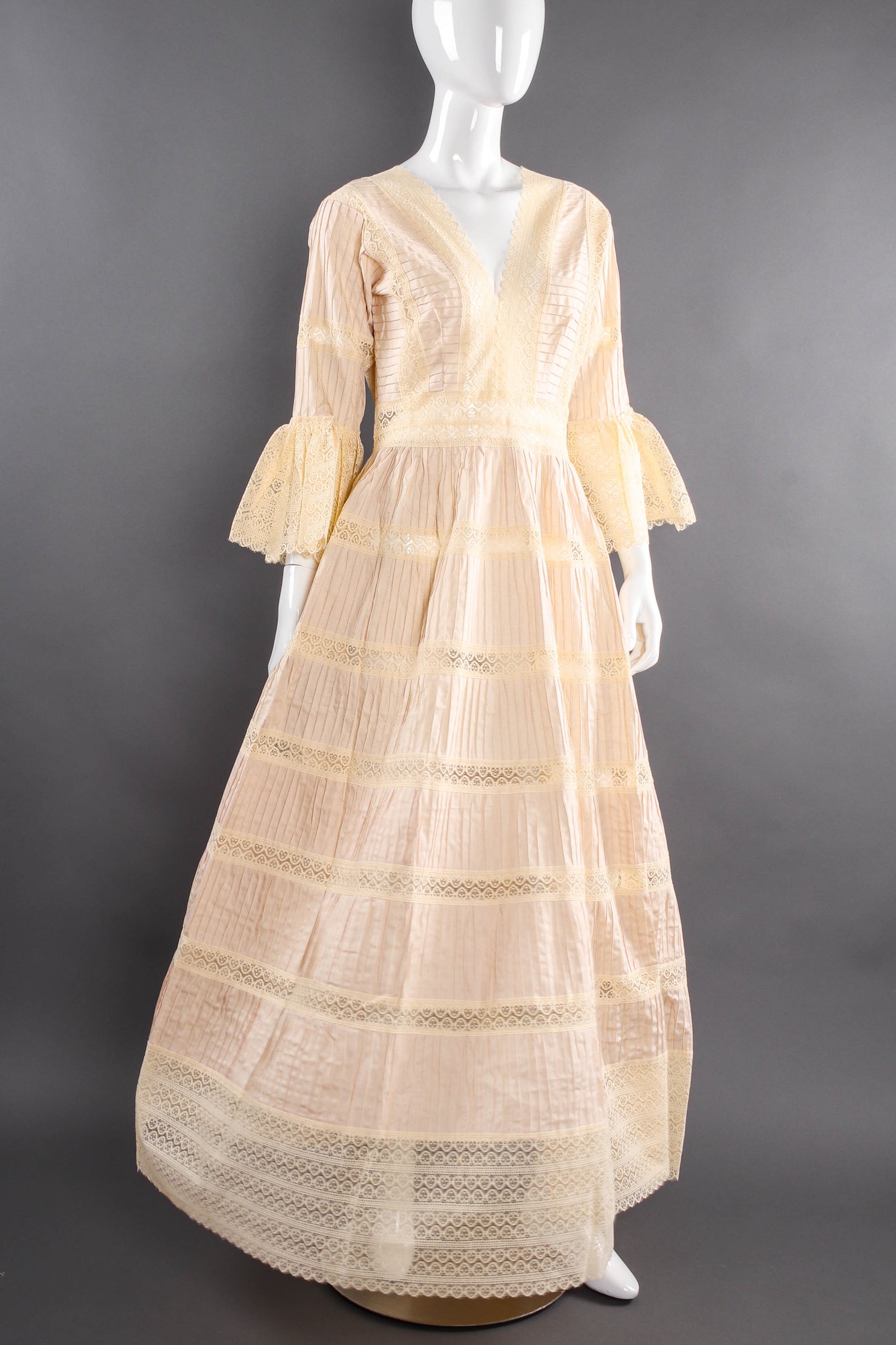 Vintage Mexican Lace Pintuck Prairie Dress – Recess