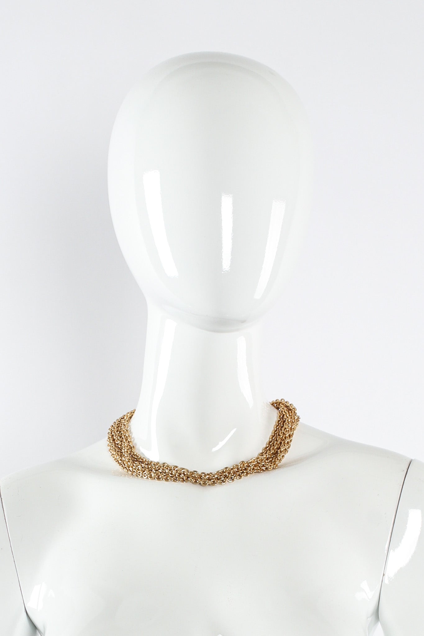 Vintage 7 Strand Link Necklace on mannequin @ Recess Los Angeles