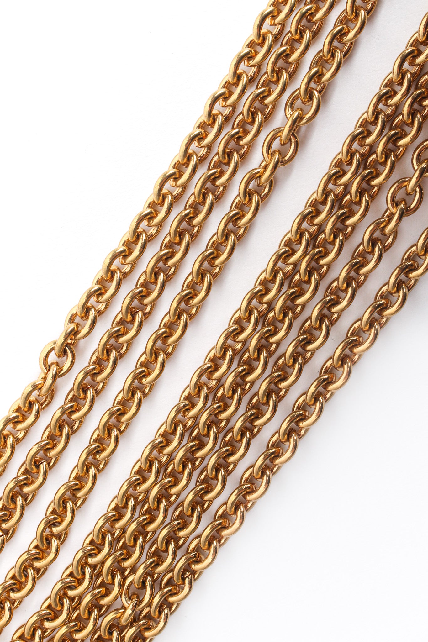 Vintage 7 Strand Link Necklace links detail @ Recess Los Angeles
