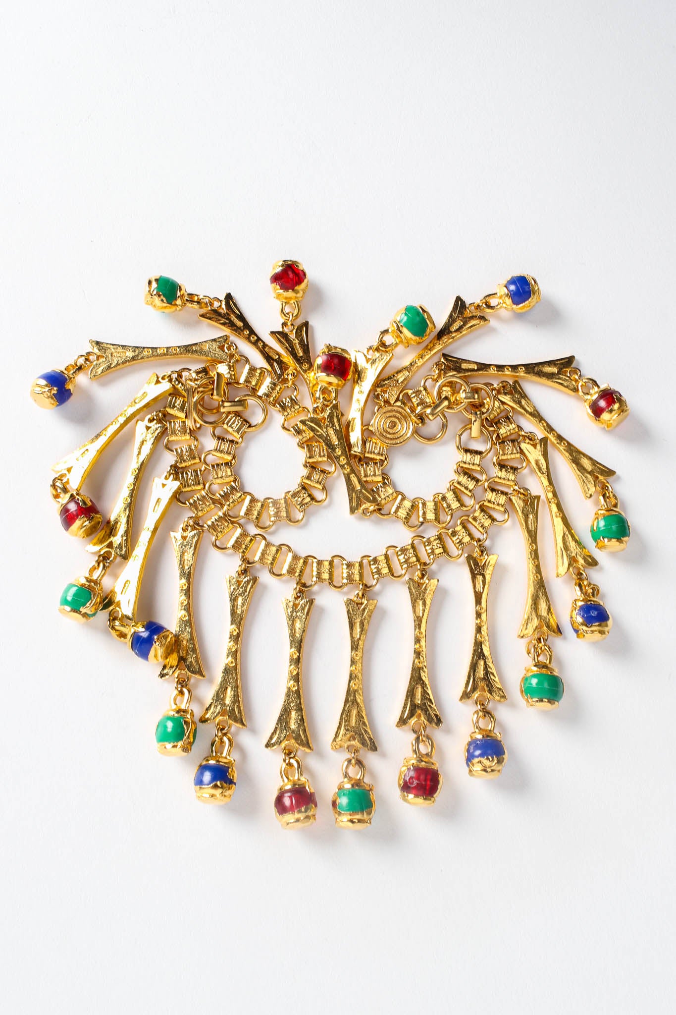 Vintage Jeweled Stem Collar Drape Necklace art flat  @ Recess Los Angeles
