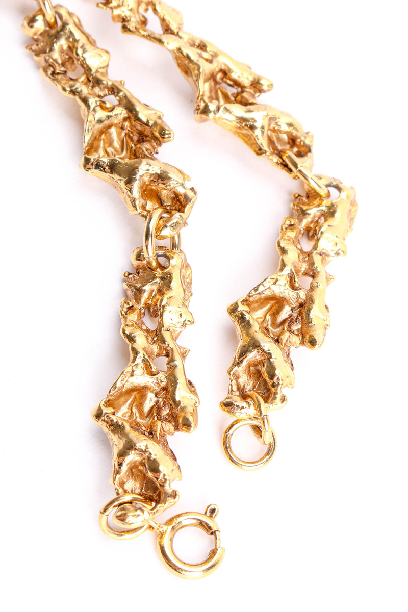 Vintage Organic Brutalist Pendant Necklace clasp  @ Recess LA
