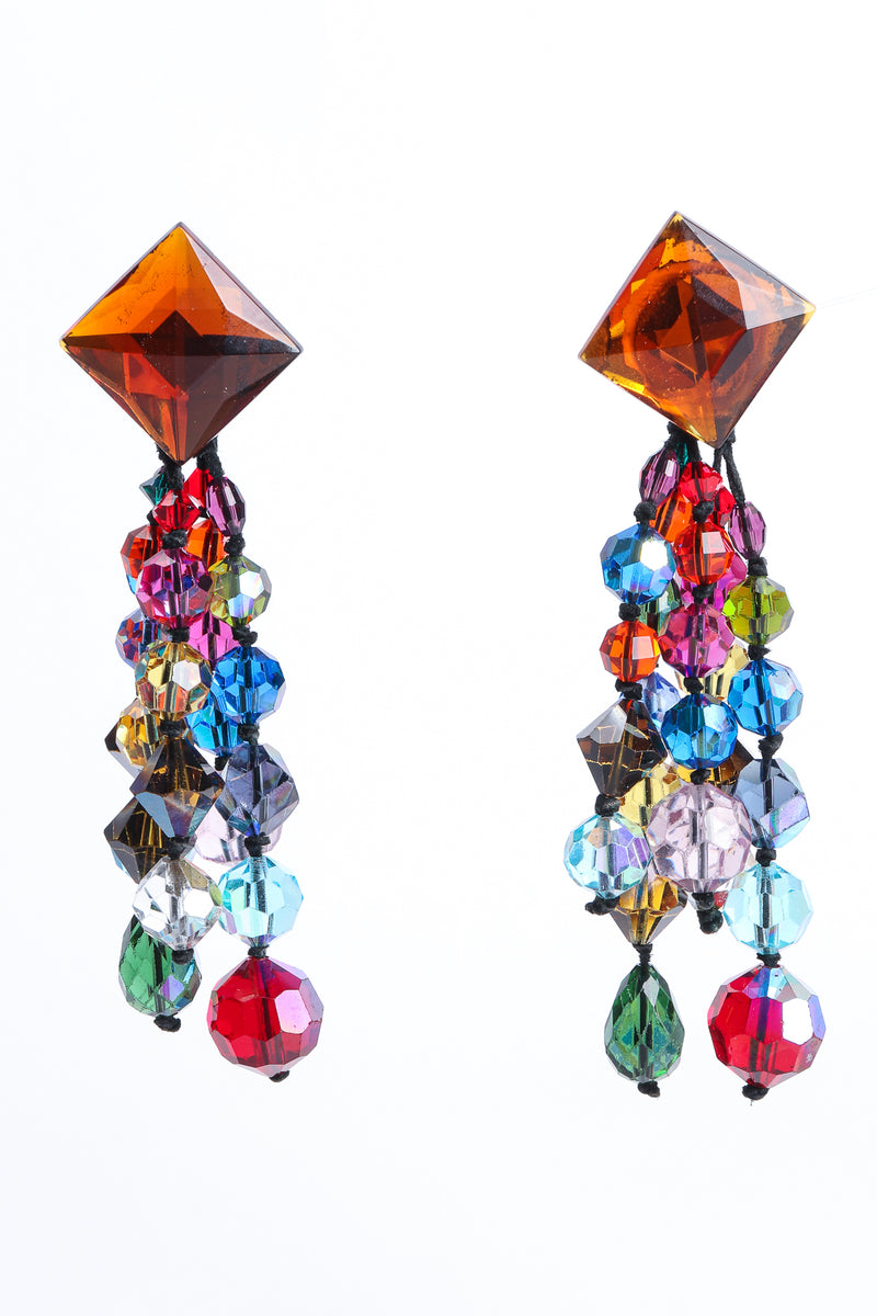 Vintage Rainbow Crystal Bead Earrings at Recess Los Angeles