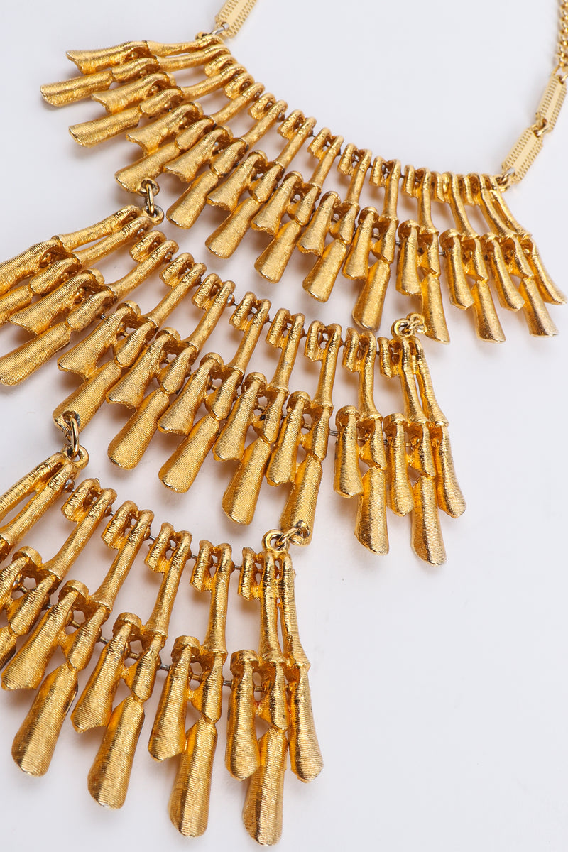 Vintage Gold Tiered Burst Bib Necklace at Recess Los Angeles