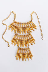 Vintage Gold Tiered Burst Bib Necklace at Recess Los Angeles