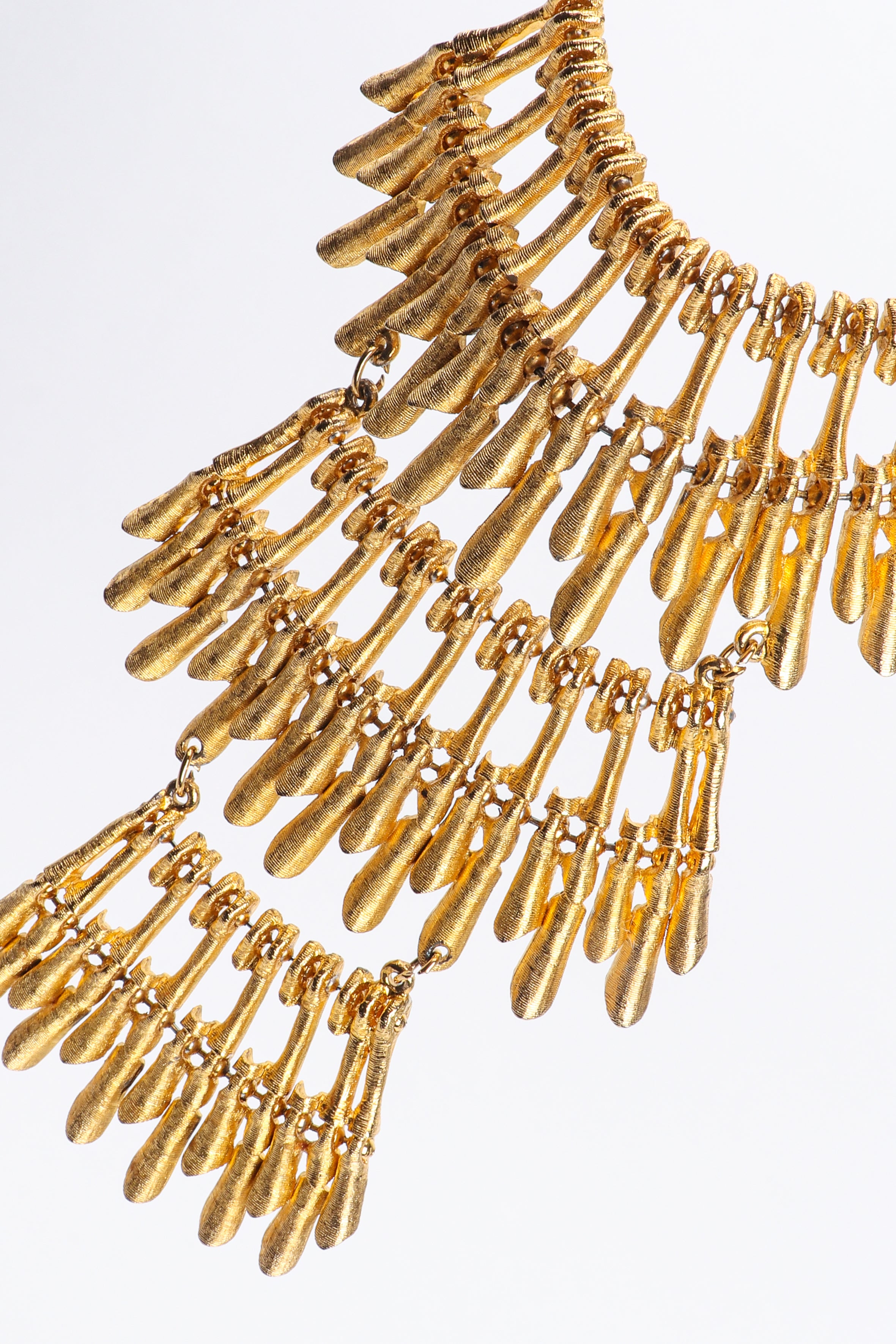 Vintage Gold Tiered Burst Bib Necklace at Recess Los Angeles