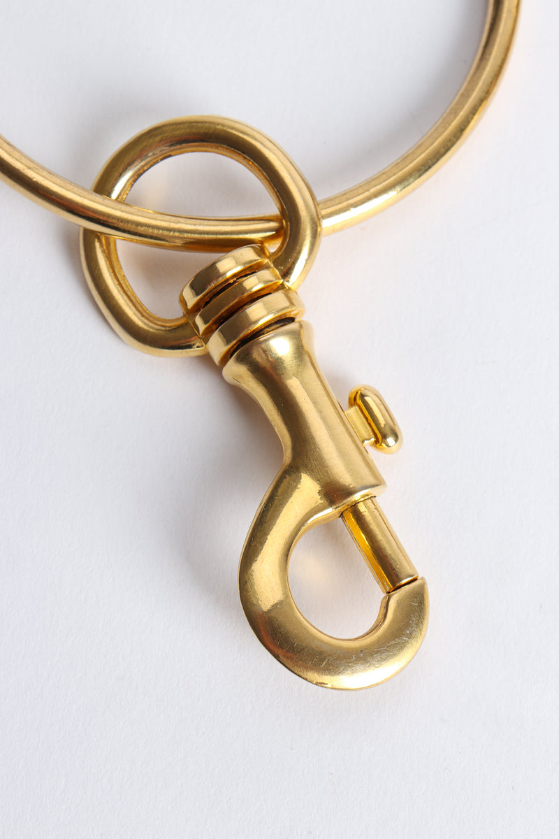 Vintage Gold O-Ring Chain Belt Bolt Snap Hook Detail at Recess Los Angeles