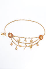 Vintage Tiered Celestial Charm Chain Belt at Recess Los Angeles