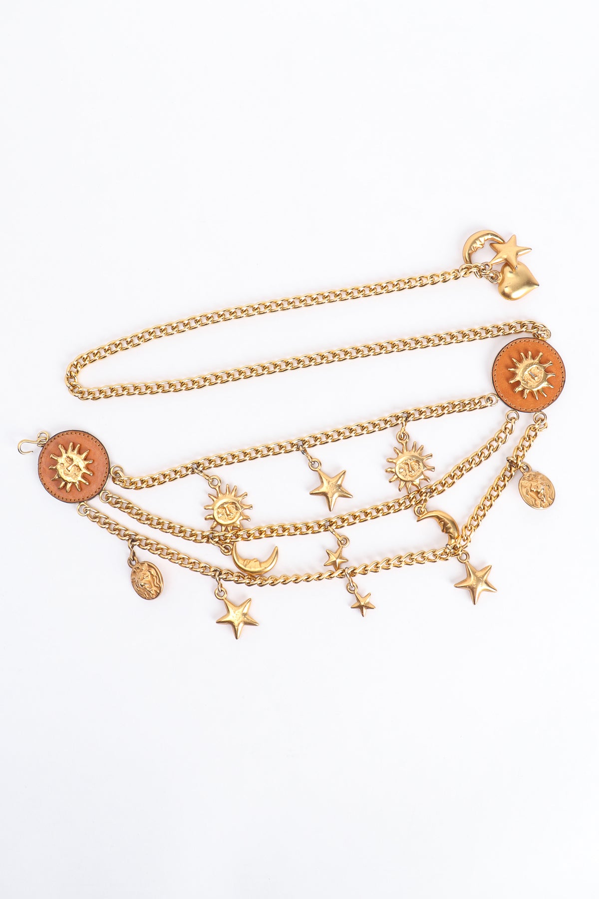 Vintage Tiered Celestial Charm Chain Belt – Recess