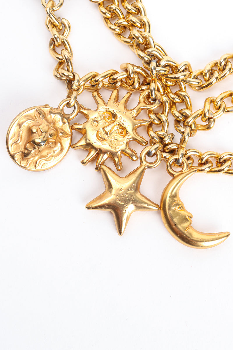 Vintage Tiered Celestial Charm Chain Belt Charms at Recess Los Angeles