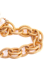 Vintage Double Link Pearl Rose Gold Chain Belt at Recess Los Angeles