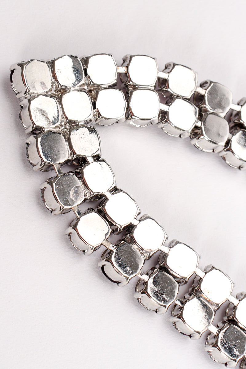 Vintage Amethyst Crystal Pointed Collar Necklace backside at Recess Los Angeles