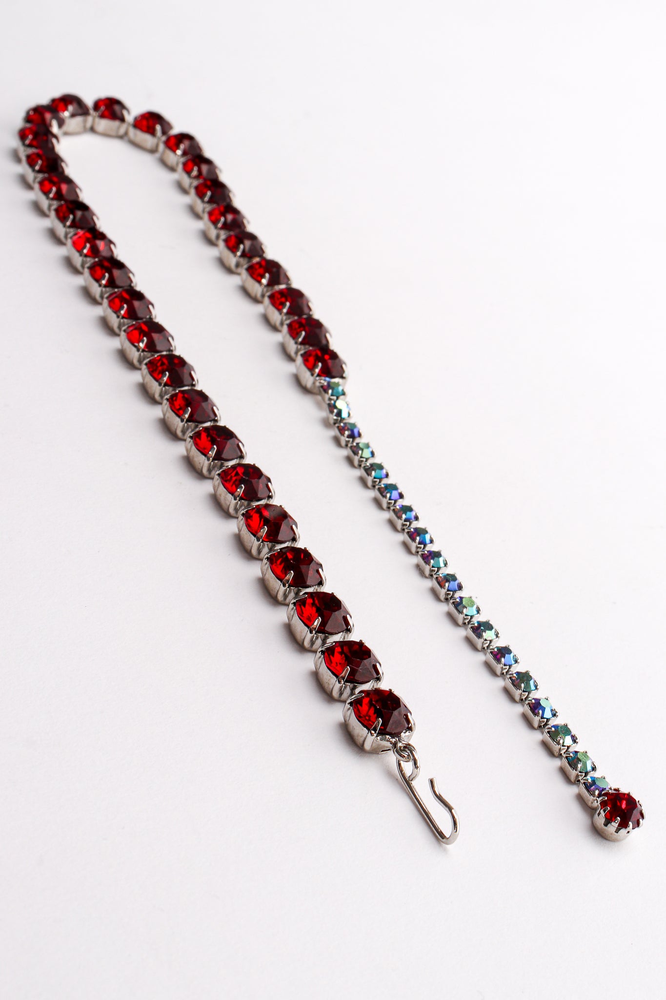 Vintage Ruby Strand Rhinestone Choker Necklace at Recess Los Angeles
