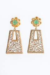 Vintage William deLillo Cutout Filigree Drop Earrings at Recess Los Angeles