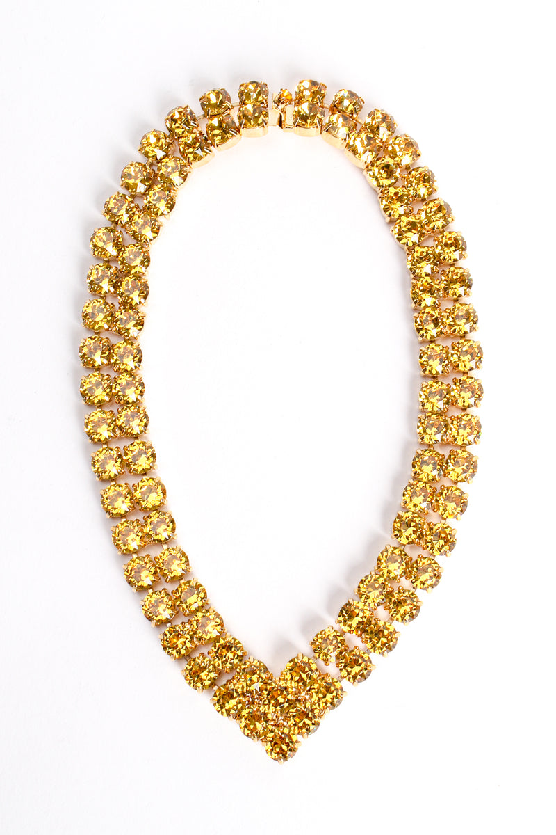 Vintage Canary Crystal Rhinestone Pointed Collar at Recess Los Angeles