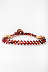 Recess Los Angeles Vintage Unsigned Tiger Door Knocker Bead Belt