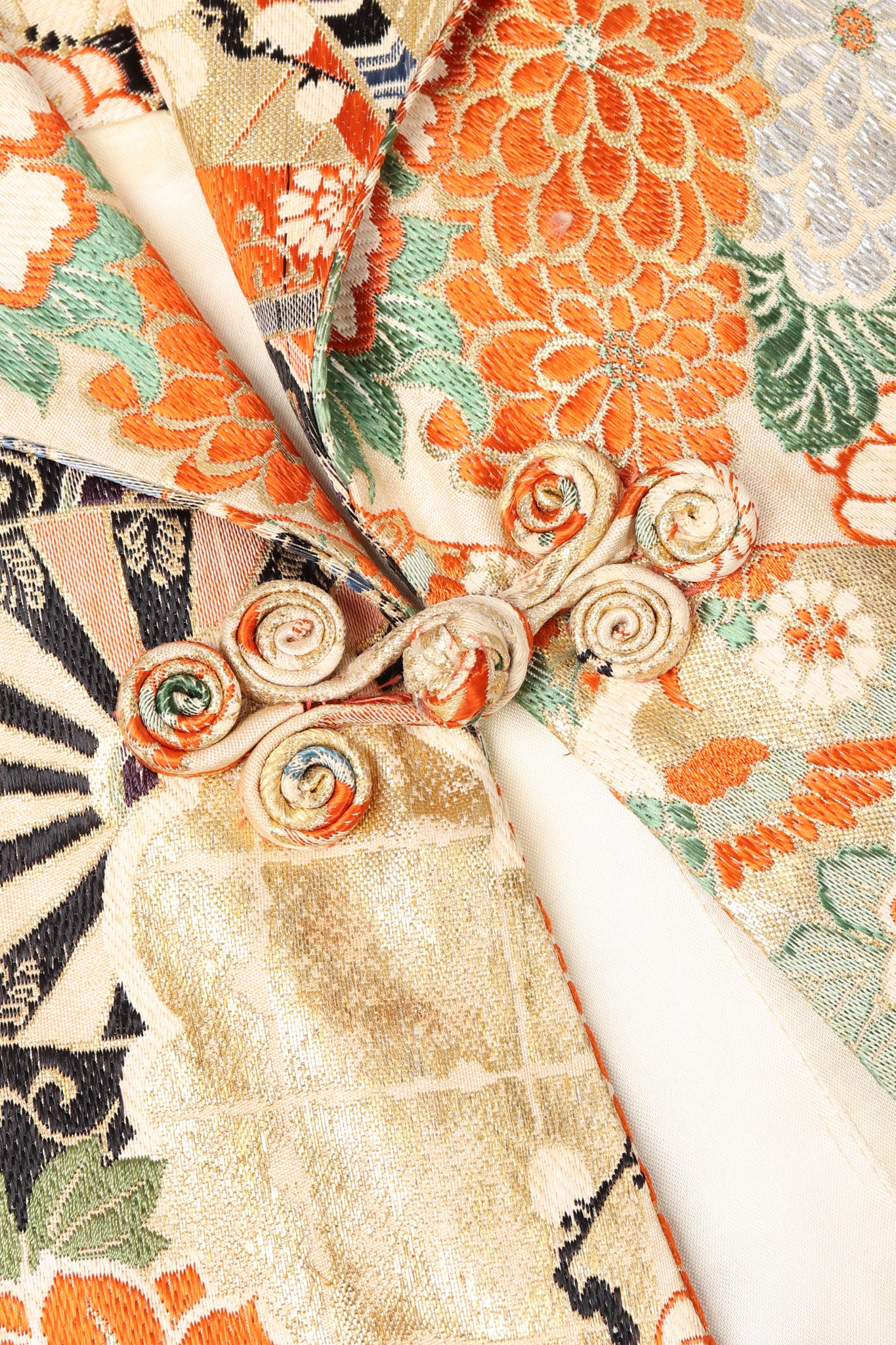 Recess Los Angeles Vintage Japanese Brocade Kimono Crop Jacket