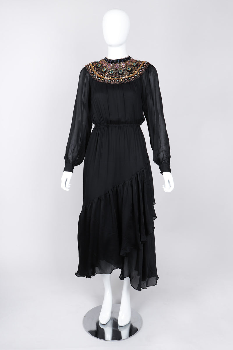 beaded silk chiffon dress Luxury Purple V-Neck Beaded Chiffon Evening Dress with Cape Sleeves SS053