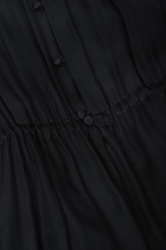 Recess Los Angeles Vintage Egyptian Beaded Collar Silk Chiffon Dress