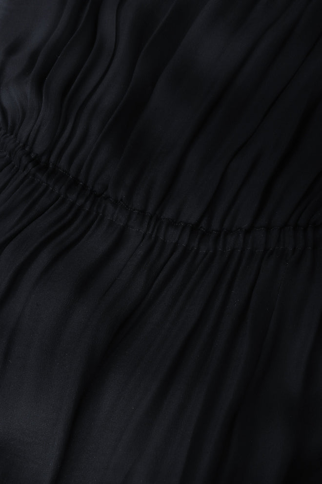Recess Los Angeles Vintage Egyptian Beaded Collar Silk Chiffon Dress
