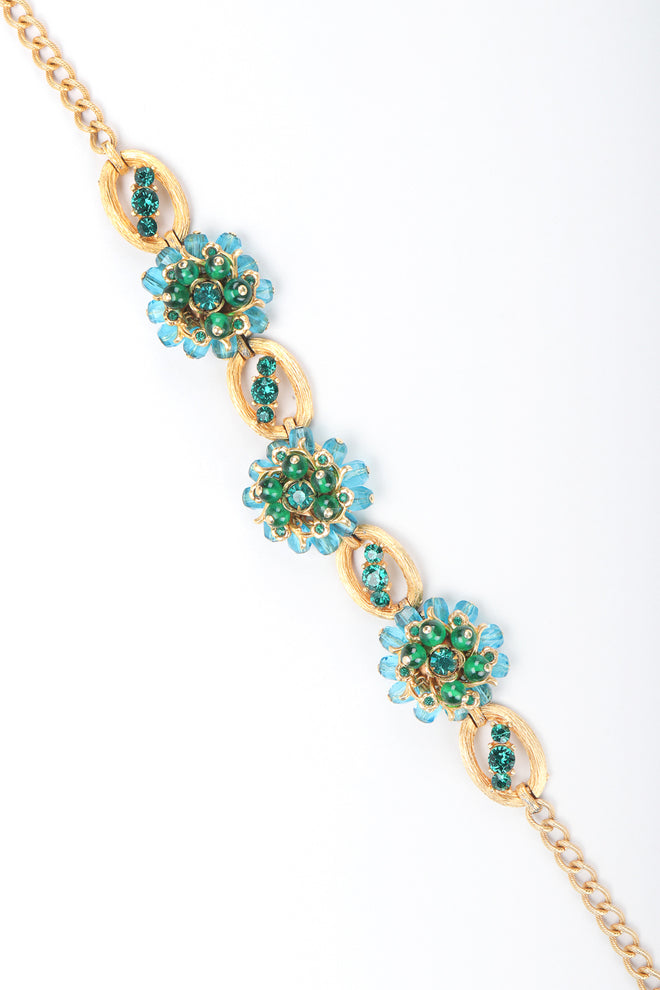 Recess Designer Consignment Vintage Ocean Flower Choker Collar Necklace Los Angeles Resale