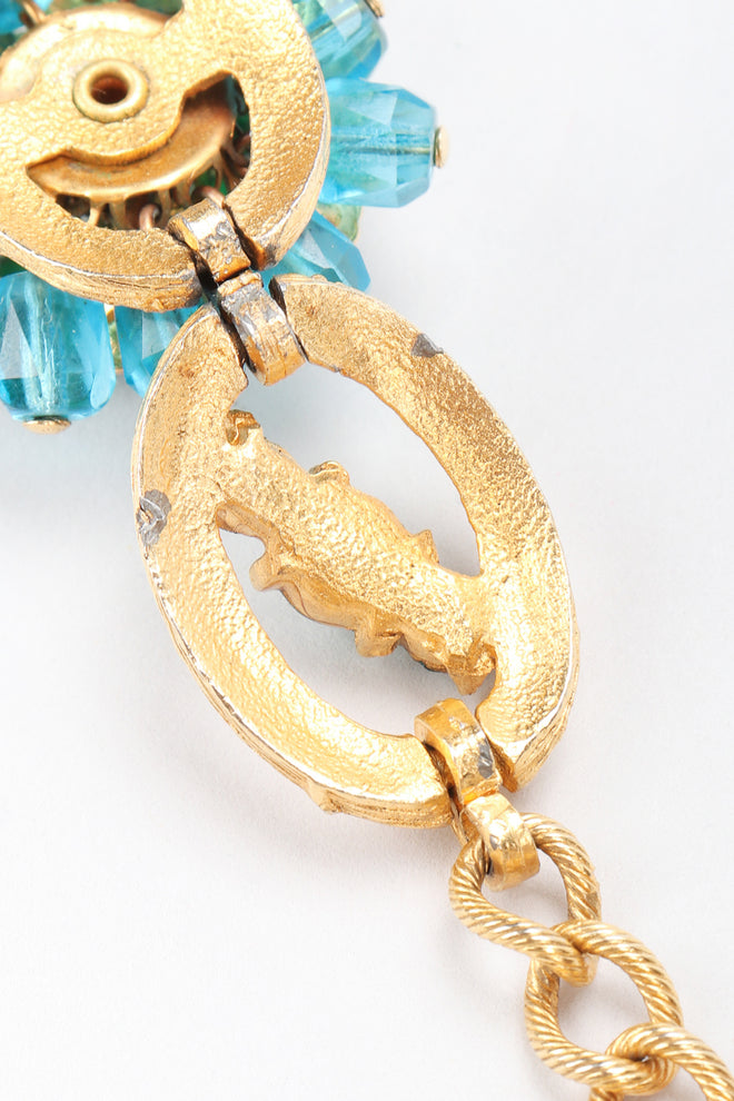 Recess Designer Consignment Vintage Ocean Flower Choker Collar Necklace Los Angeles Resale