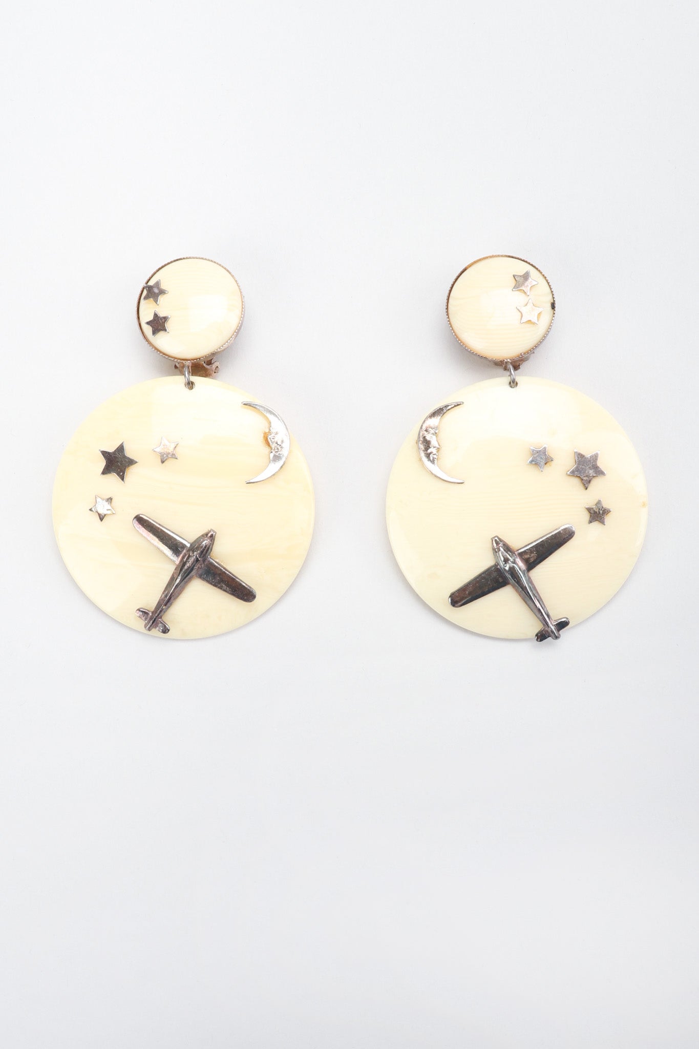 Recess Los Angeles Vintage Drops of Jupiter Flying Over The Moon Earrings