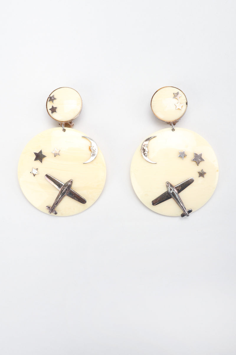 Recess Los Angeles Vintage Drops of Jupiter Flying Over The Moon Earrings